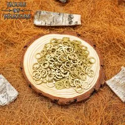 Anillas De Cota De Malla Sueltas, Anillas Planas De Latón Macizo Con Remaches Redondos, 8mm Calibre 17 -Armadura Ventas 701005 4