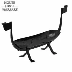 Portavelas De Barco Vikingo Forjado A Mano