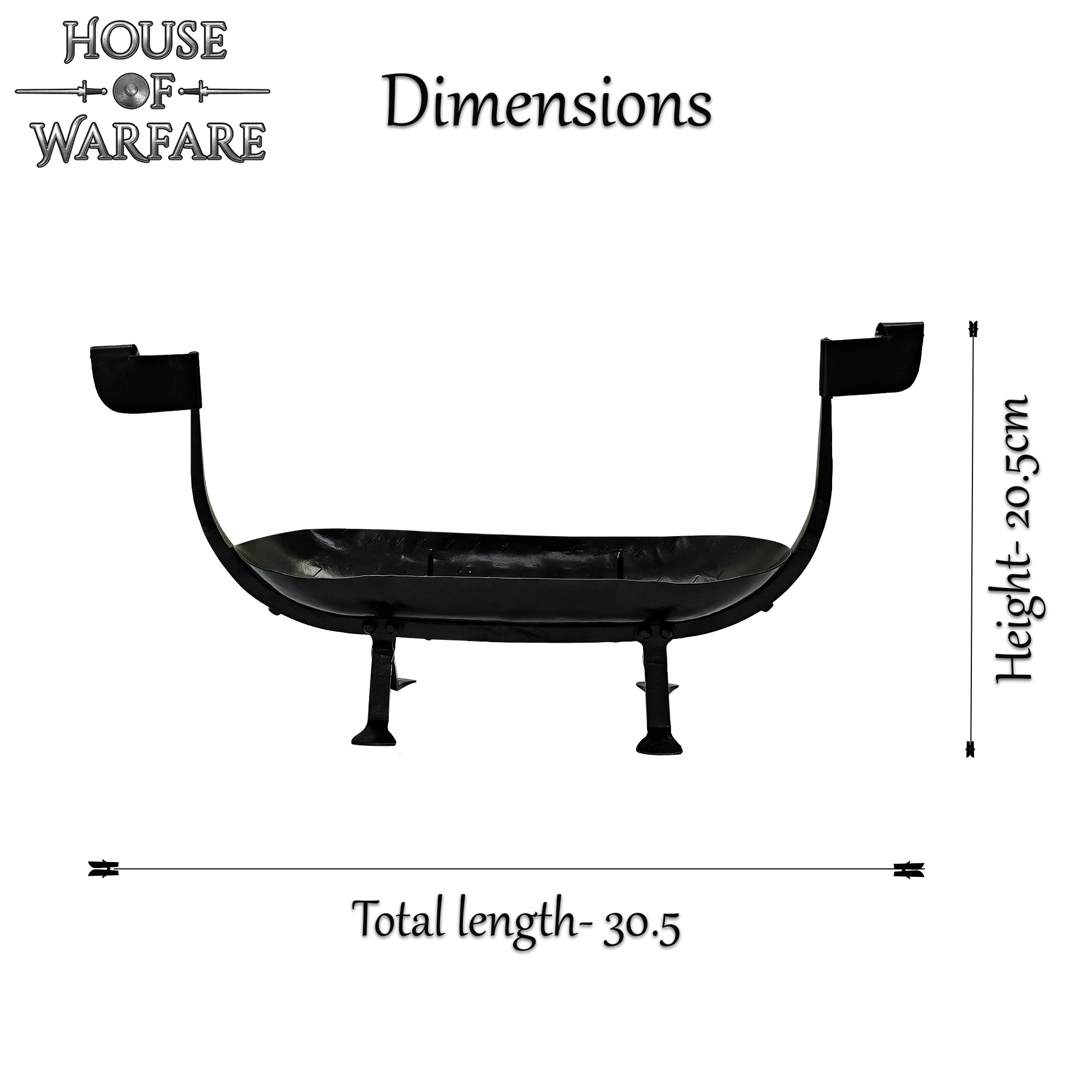 Portavelas De Barco Vikingo Forjado A Mano 6 Portavelas De Barco Vikingo Forjado A Mano - Imagen 4