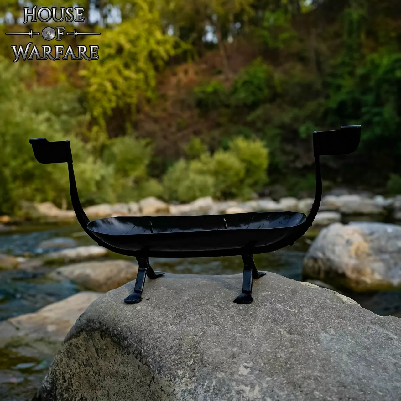 Portavelas De Barco Vikingo Forjado A Mano 5 Portavelas De Barco Vikingo Forjado A Mano - Imagen 3