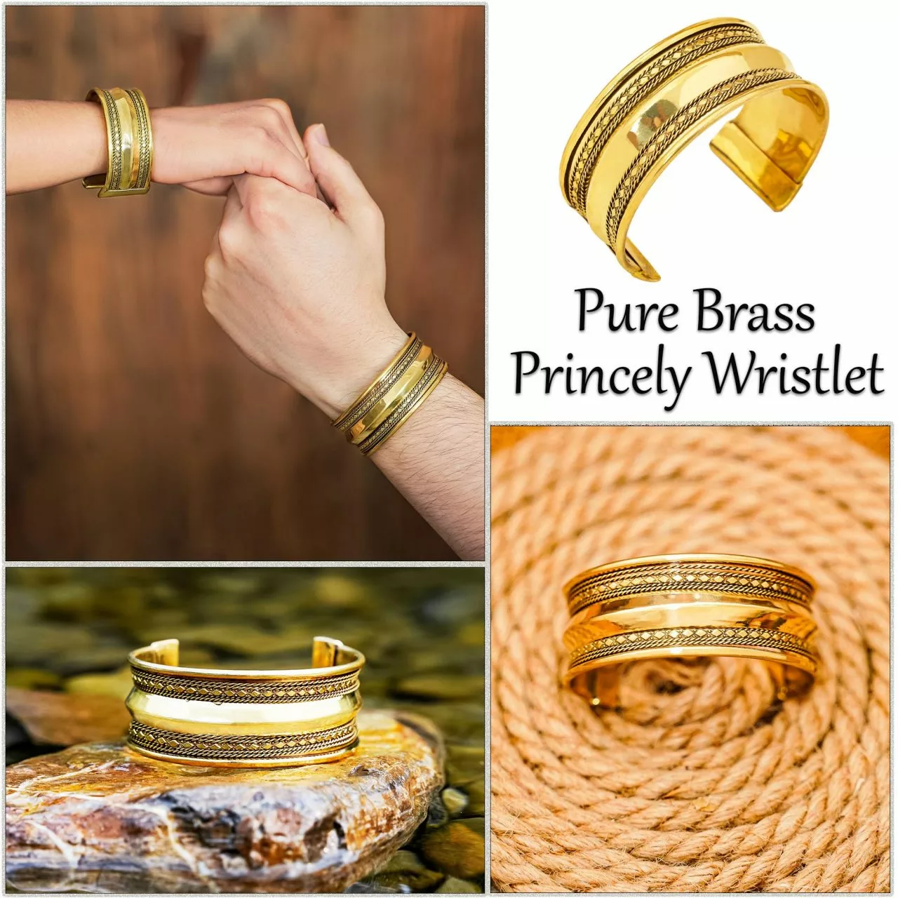 Pulsera Princely De Latón Puro 7 Pulsera Princely De Latón Puro - Imagen 5