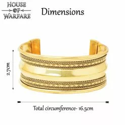 Pulsera Princely De Latón Puro 11 Pulsera Princely De Latón Puro -Armadura Ventas 701060 2 1