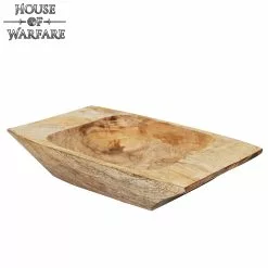 Bandeja Medieval De Madera Auténtica Tallada A Mano
