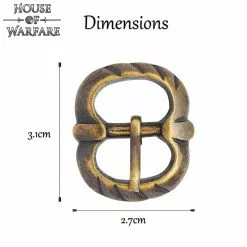 Hebilla Pequeña De Latón Antiguo -Armadura Ventas 701143 2 1