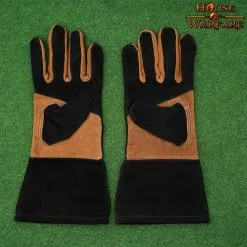 Guantes Medievales De Piel De Ante Auténtica -Armadura Ventas 701181 4