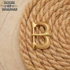 Hebilla Medieval De Latón Macizo Para Cinturones / Correas De Cuero -Armadura Ventas 701211 6 1