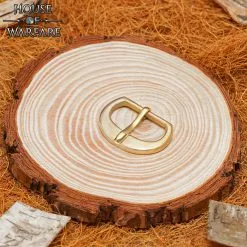 Hebilla Medieval Pequeña De Latón Macizo Para Correas De Cuero De Armadura / Cinturones Pequeños -Armadura Ventas 701215 3 1