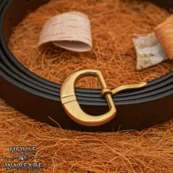 Hebilla Medieval Pequeña De Latón Macizo Para Correas De Cuero De Armadura / Cinturones Pequeños -Armadura Ventas 701215 4 1