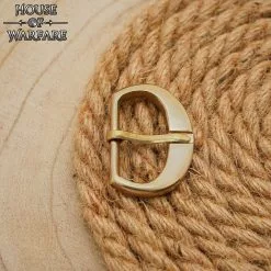 Hebilla Medieval Pequeña De Latón Macizo Para Correas De Cuero De Armadura / Cinturones Pequeños -Armadura Ventas 701215 5 1