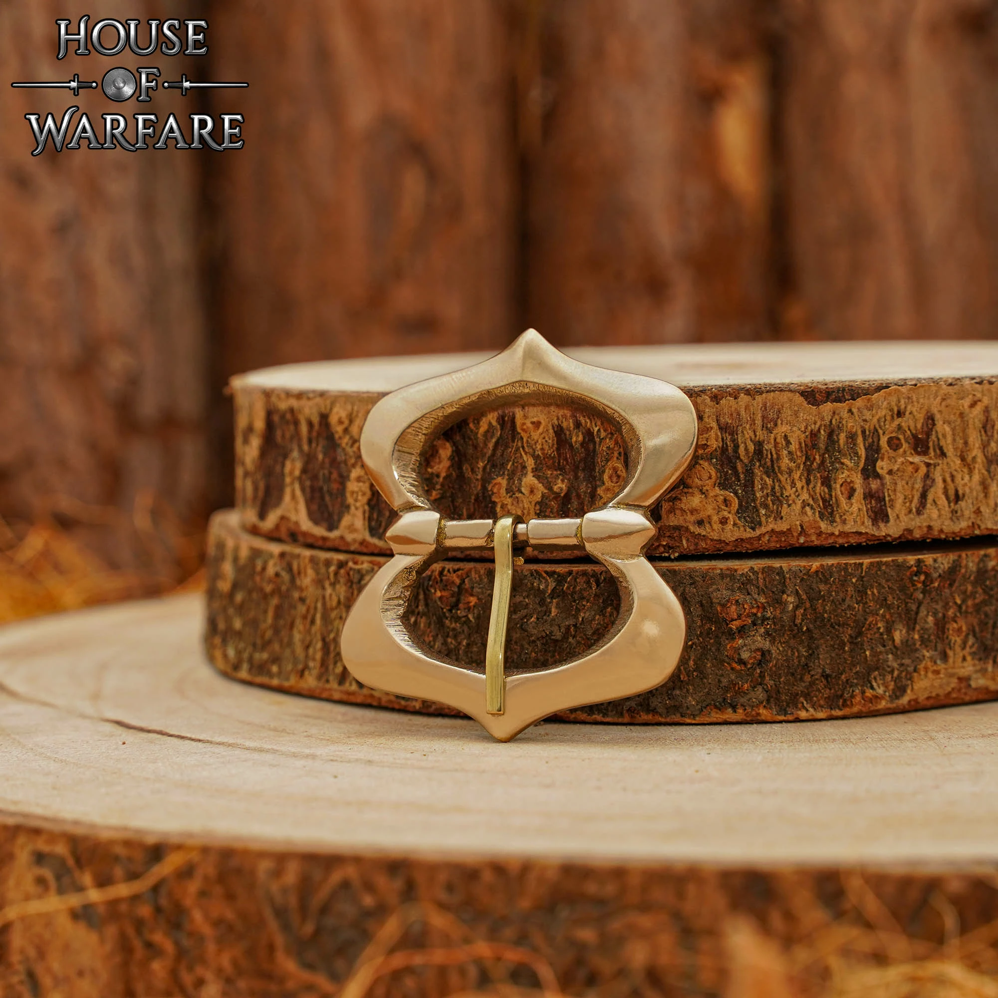 Hebilla Medieval Tardía De Latón Macizo Para Cinturones / Correas De Cuero 7 Hebilla Medieval Tardía De Latón Macizo Para Cinturones / Correas De Cuero - Imagen 5