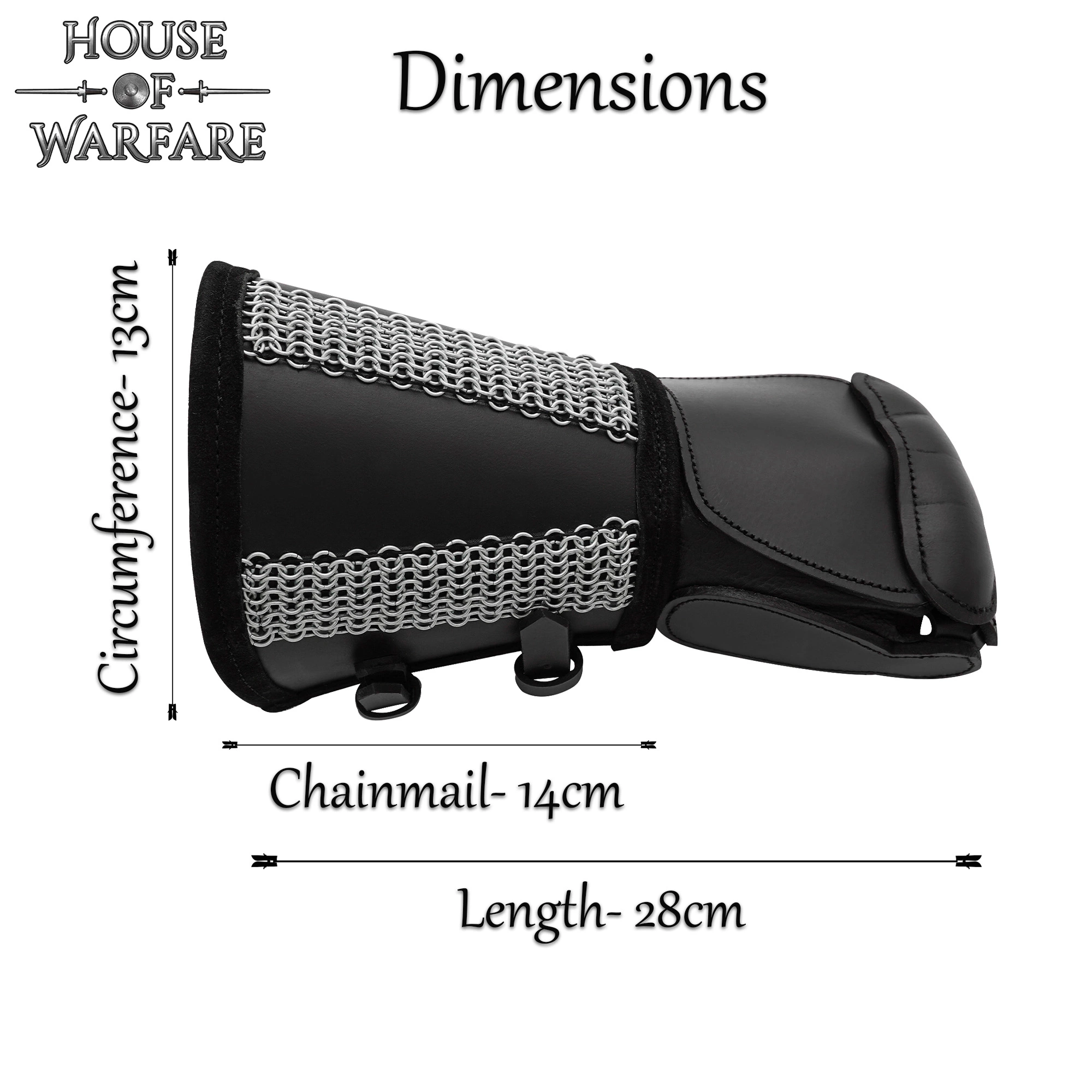 Guantelete De Cota De Malla De Bárbaro De Fantasía Para Una Mano 6 Guantelete De Cota De Malla De Bárbaro De Fantasía Para Una Mano - Imagen 4