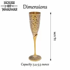 El Banquete Principesco Copas De Champán Cáliz De Latón Macizo -Armadura Ventas 701386 2 1