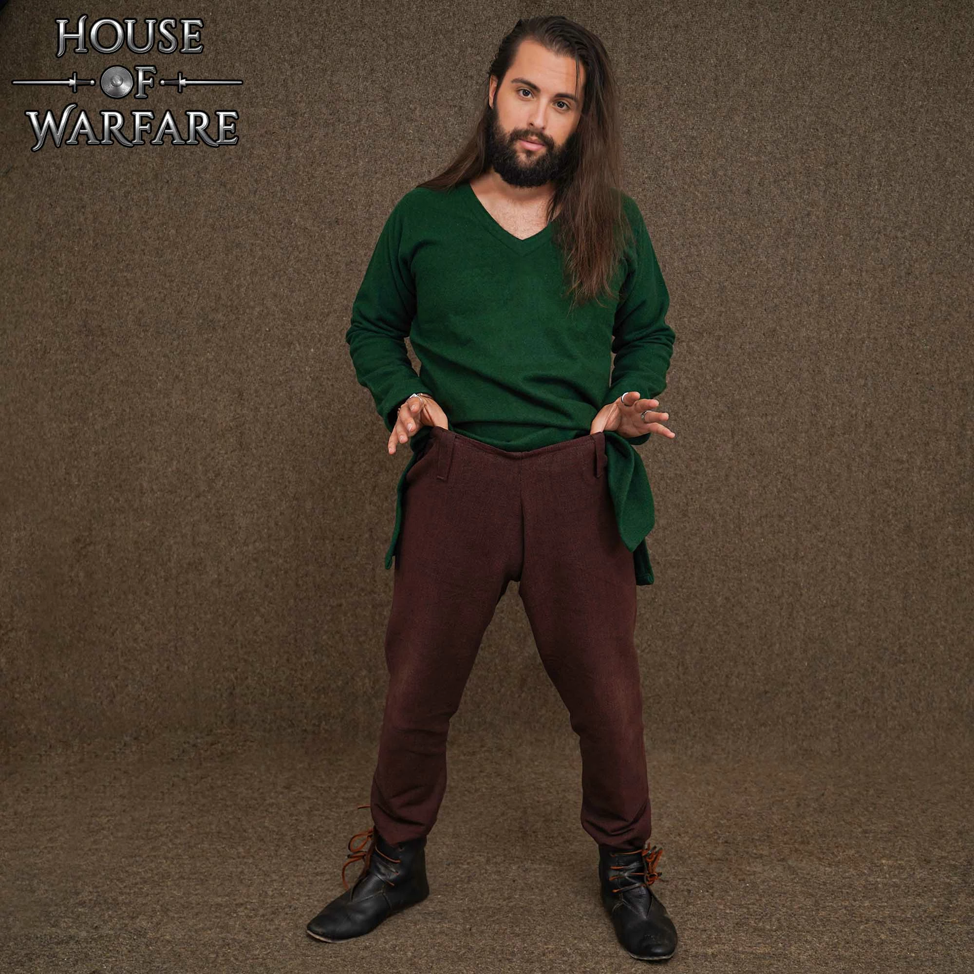 Pantalón Viking Throsberg Algodón Lienzo Hecho A Mano 7 Pantalón Viking Throsberg Algodón Lienzo Hecho A Mano - Imagen 5