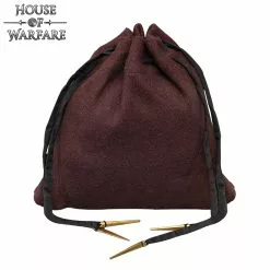 Bolsa De Lana Con Cordón De Mercader Medieval