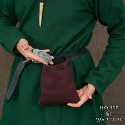 Bolsa De Lana Con Cordón De Mercader Medieval -Armadura Ventas 701550 3 1