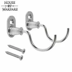 Gancho De Pared De Acero Cromado Con Tornillo