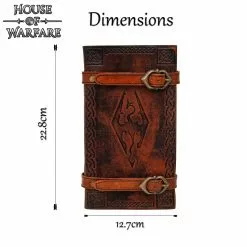 Dovahkiin Skyrim Diario Medieval Con Doble Hebilla Y Correas -Armadura Ventas 701693 2 1