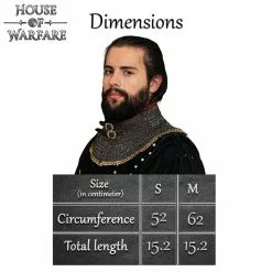 ESTÁNDAR DE CADENA CINCADA "The Red Knight Gorget" : Remaches Redondos De Anillo Plano De 6 Mm (Alt) Con Forro Acolchado Rojo Resistente Y Hebillas De Latón Macizo - TALLA M O L 10 ESTÁNDAR DE CADENA CINCADA "The Red Knight Gorget" : Remaches Redondos De Anillo Plano De 6 Mm (Alt) Con Forro Acolchado Rojo Resistente Y Hebillas De Latón Macizo - TALLA M O L -Armadura Ventas 701701BK 6mm 2 1