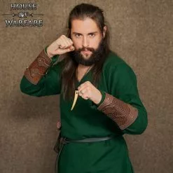 Brazales De Piel Auténtica De Guerrero Rico -Armadura Ventas 701746BR 5