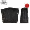 Brazales Arcanos De Cuero Auténtico Negro -Armadura Ventas 701747BK 1