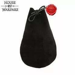 "Bolsa Negra Con Cordón "El Campesino Medieval