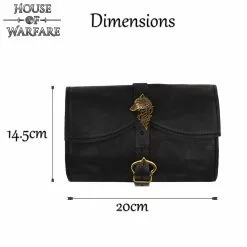 Riñonera De Cuero Auténtico Adventurer Wolf -Armadura Ventas 701751BK 2