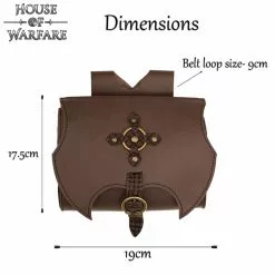 Riñonera Fantasía Medieval Hecha A Mano En Piel Auténtica -Armadura Ventas 701755BR 2