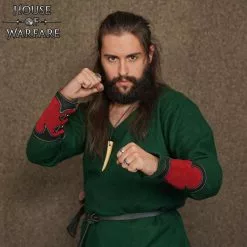 Brazales Arcanos De Cuero Auténtico Rojo -Armadura Ventas 701757BKR 4