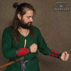 Brazales Arcanos De Cuero Auténtico Rojo -Armadura Ventas 701757BKR 5