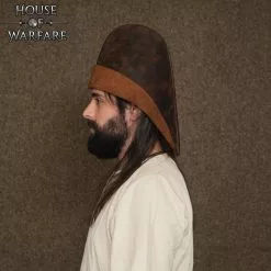 Rolf El Labrador Sombrero Medieval De Cuero Auténtico -Armadura Ventas 701761BR 4