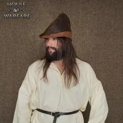 Rolf El Labrador Sombrero Medieval De Cuero Auténtico -Armadura Ventas 701761BR 6