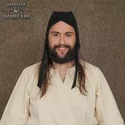 Gorro Medieval Artesanal De Ante Y Cuero -Armadura Ventas 701762BK 4