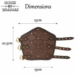 Brazales De Cuero Vikingo Auténtico Hechos A Mano -Armadura Ventas 701770BR 2