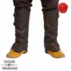 Aventurero Medieval Polienos De Cuero Auténtico