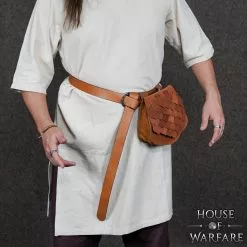 Riñonera Artesanal De Cuero Auténtico Con Escamas De Pangolín -Armadura Ventas 701777BR 6