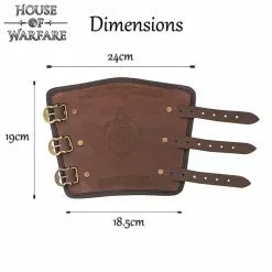 Brazales Celtas De Cuero Auténtico Hechos A Mano -Armadura Ventas 701780BR 2