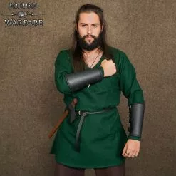 Brazaletes Lisos De Cuero Auténtico Hechos A Mano -Armadura Ventas 701783BK 4