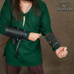 Brazaletes Lisos De Cuero Auténtico Hechos A Mano -Armadura Ventas 701783BK 5