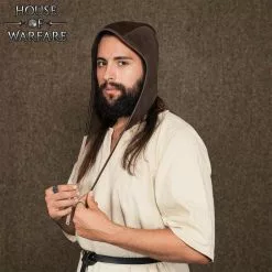 Gorra De Campesino De Cuero Auténtico Marrón Hecha A Mano -Armadura Ventas 701785BR 6