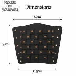 Brazaletes De Cuero Auténtico Trenzado Con Tachuelas -Armadura Ventas 701786BK 2