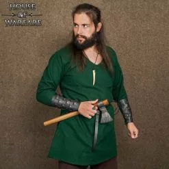 Brazaletes De Cuero Auténtico Trenzado Con Tachuelas -Armadura Ventas 701786BK 4