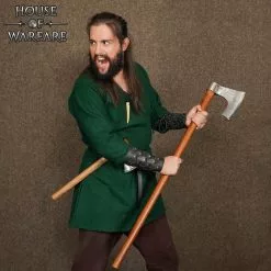 Brazaletes De Cuero Auténtico Trenzado Con Tachuelas -Armadura Ventas 701786BK 5