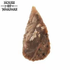 Piedra De Sílex Histórica Punta De Flecha Marrón Oscuro 7.6cm