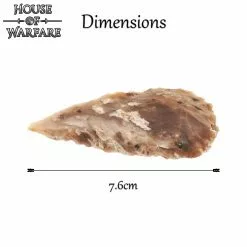 Piedra De Sílex Histórica Punta De Flecha Marrón Oscuro 7.6cm -Armadura Ventas 701810 2
