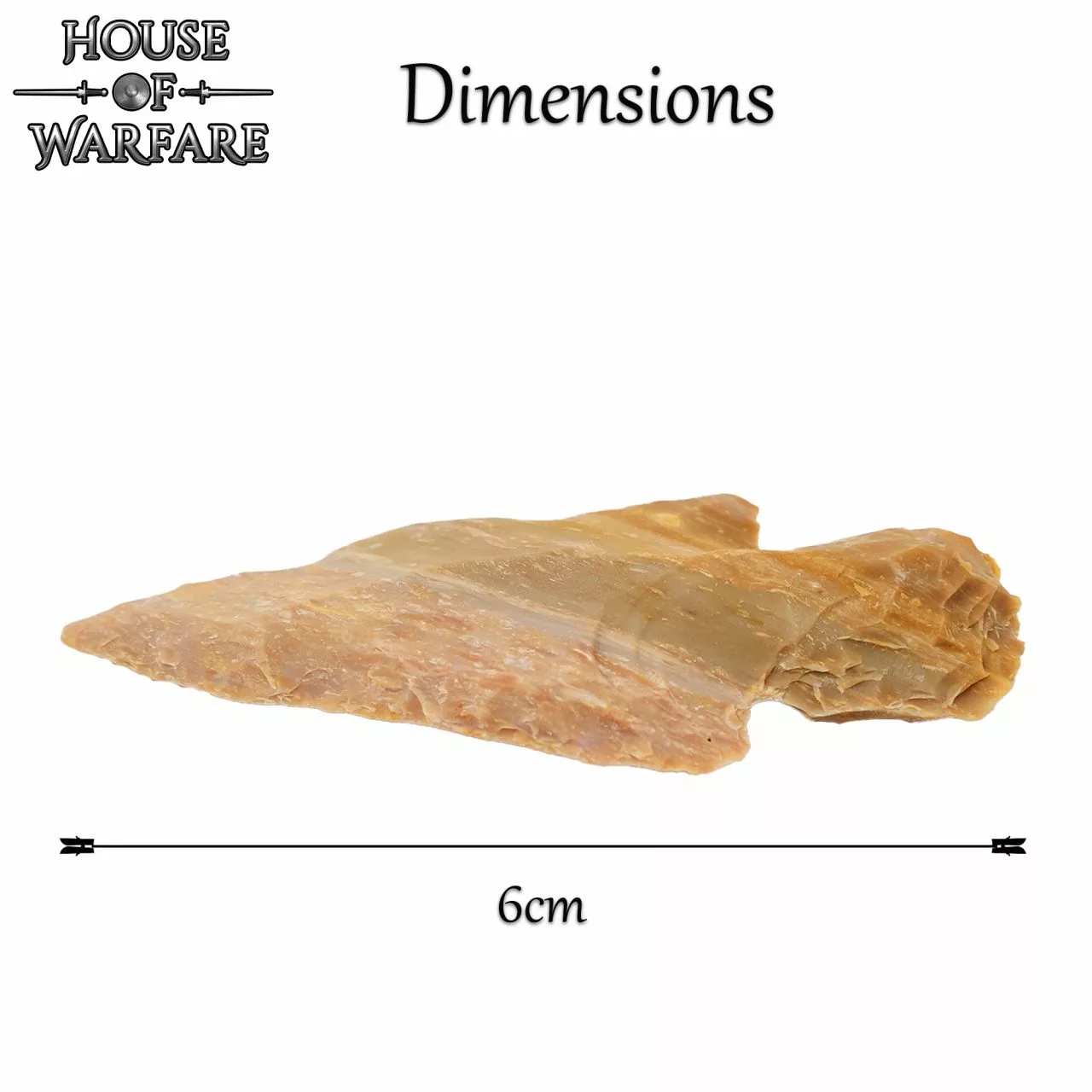 Punta De Flecha De Piedra Pequeña En Sílex Marrón 6cm 6 Punta De Flecha De Piedra Pequeña En Sílex Marrón 6cm - Imagen 4