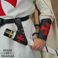 Brazales De Cuero "El Guerrero Cruzado -Armadura Ventas 701844 4