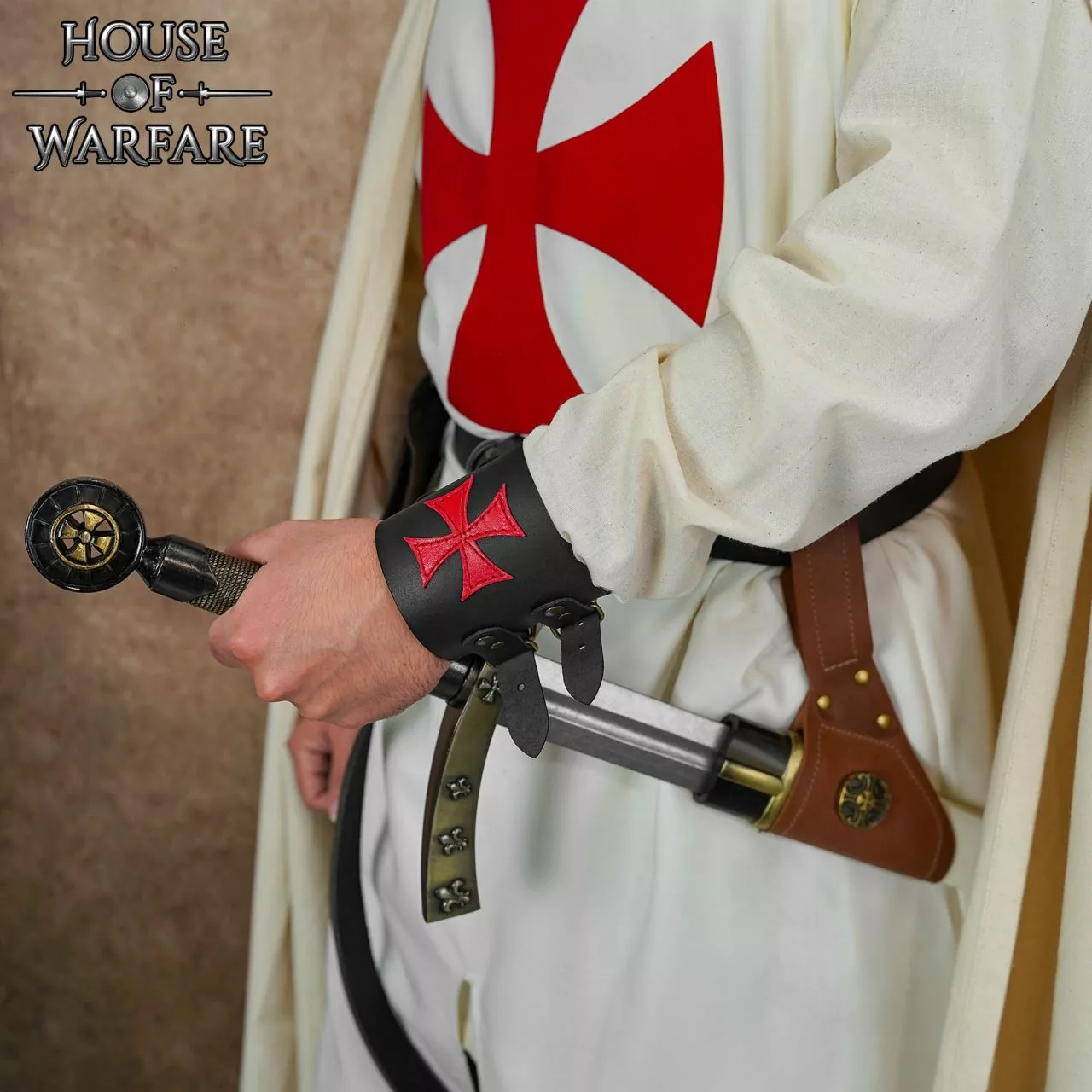 Pulsera De Cuero Fantasía Del Cruzado 5 Pulsera De Cuero Fantasía Del Cruzado - Imagen 3