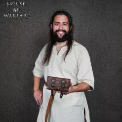 Riñonera De Piel Adventurer Of The North En Negro Y Marrón -Armadura Ventas 701854BR 5