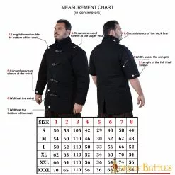 Gambesón Medieval Acolchado (Tipo 1) Con Medias Mangas Opcionales -Armadura Ventas 7101BK size 1