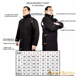 Gambesón Medieval De Lona Acolchada De Algodón (Tipo 3) Con Hebillas Laterales Negro Y Crudo 10 Gambesón Medieval De Lona Acolchada De Algodón (Tipo 3) Con Hebillas Laterales Negro Y Crudo -Armadura Ventas 7103 size